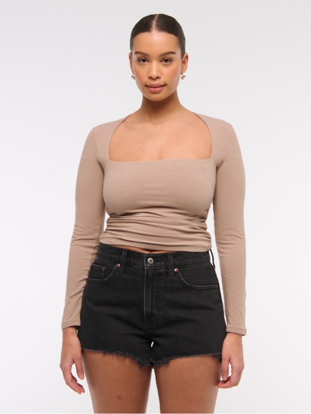 curve love high rise mom short